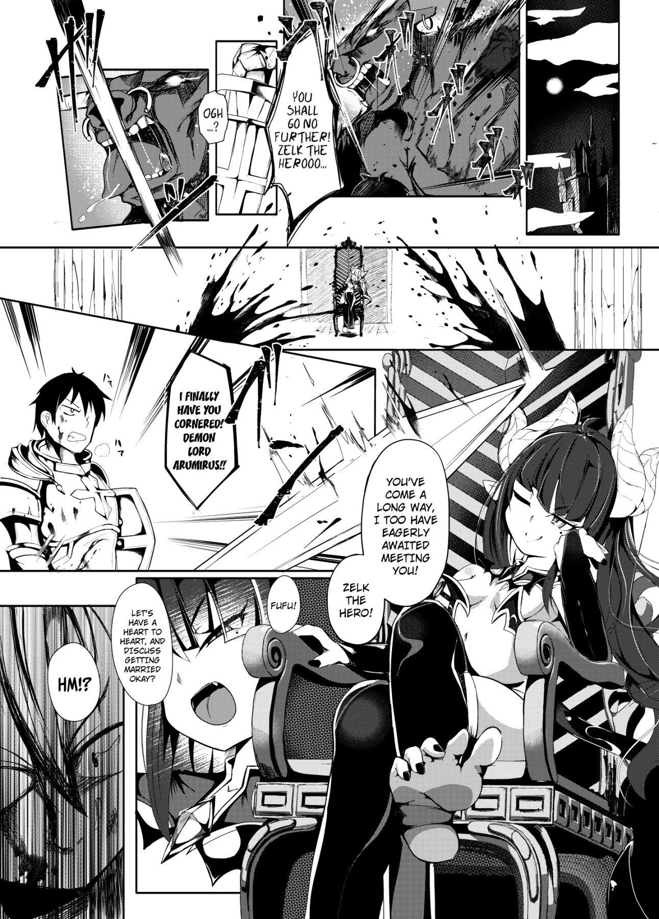 Hentai Manga Comic-A Hero, Fallen By Love-Read-2